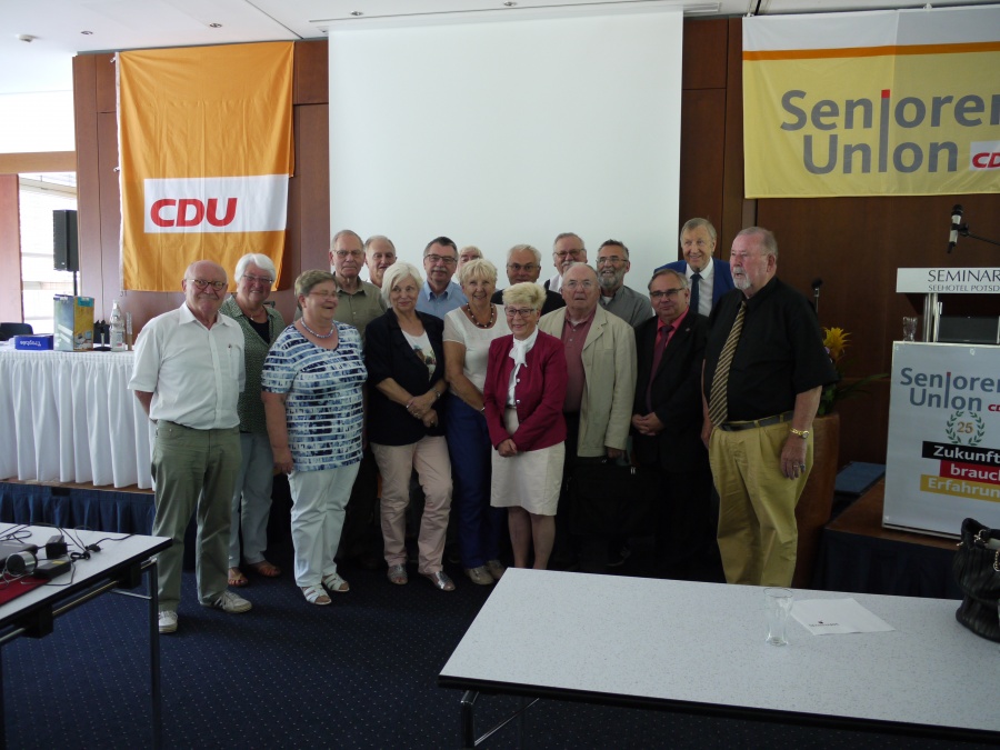 Der 2018 gewählte Landesvorstand der Senioren -Union der CDU Brandenburg
