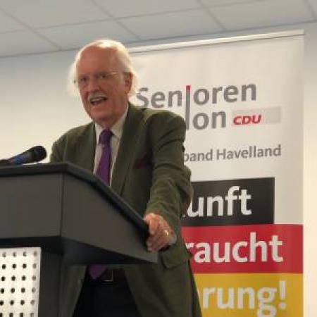 Prof.Otto Wulff Präsident der Senioren - Union der CDU Deutschlands emotionale Rede zum 13.08 in Falkensee